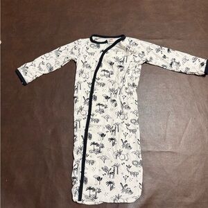 Magnetic Me Baby Gown with Black and White Print